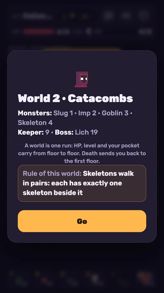 World 2, Catacombs: the rule of this world